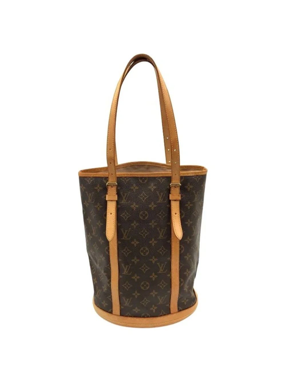 Louis Vuitton Monogram Bucket GM Shoulder Bag Brown
